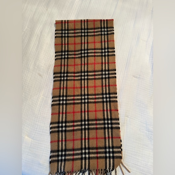 Vintage Burberry Scarf 100% Cashmere classic nova check print - Picture 4 of 11